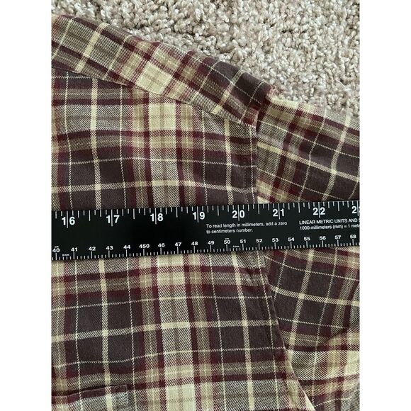 Brooks Brothers Flannel Plaid Red Cotton Button Down Long Sleeve Shirt Size XL - Picture 10 of 11